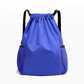 Muka Drawstring Backpack Strings Bags with Pockets Backpack Sports Bag Waterproof Large Capacity Bag