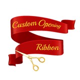 Muka Custom Ribbon Personalized Grand Opening Ribbon Banner Custom Printing - All Colors, Available Widths 4