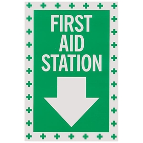 "First Aid", Self-Adhesive, Vinyl, 8" x 12"