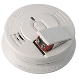 Kidde Interconnectable AC/DC Smoke Alarm w/ Battery Backup, Front-Loading Battery Door, Smart Hush, Silent Hush, & Alarm Memory (Ionization)