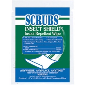 Scrubs Insect Shield Insect Repellent Wipes