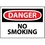 OSHA "Danger No Smoking", Rigid Plastic, 10" x 14"