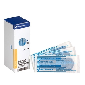 Visible Blue Bandage, 1" x 3", 25/Box