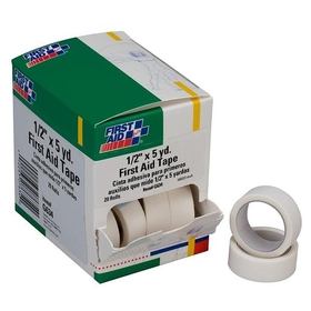 First Aid Tape, 1/2" x 5 yds, 20 Rolls/Box