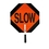 Stop/Slow Plastic Traffic Paddles