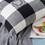 TOPTIE Set of 2 Throw Pillow Covers 18" x 18", Buffalo Check Plaid Cotton Linen (Black White)