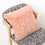 TOPTIE Set of 2 Soft Throw Pillowcases 18" x 18", Long Faux Fur Decor Cushion Cover (Pink)