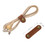 TOPTIE 20 PCS Short Cord Ties Leather Cable Wraps, Earphone Wire Ties Cable Organizers 5 Colors