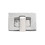 TOPTIE 100 Sets Turn Lock Clasp 27 x 18mm, Silver Rectangle Purse Twist Lock Purse Making Supplies