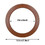 TOPTIE 6 PCS Wooden Round-Shaped Handbag Handles for DIY Beach Bag Handbag, Purse Making(Light Brown)
