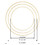 TOPTIE 6pcs 3 Sizes Wooden Bamboo Floral Hoop, Wreath Hoops for DIY Dream Catcher (8/10/12 inch)
