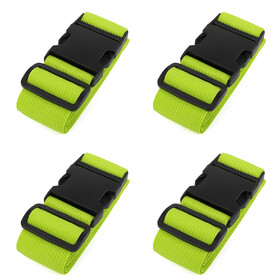 Aspire 4 Pack Luggage Straps for Suitcases, Adjustable Travel Belts Suitcase Straps with Buckles, Travel Essentials