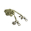 TopTie Stylish Bronzed Purse Chain, Handbag Straps With Pendants