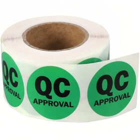 Muka 500 PCS 1 Inch Round QC Inspection Sticker Quality Control Sticker ...