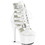 Pleaser ADORE-1013MST 7" Heel, 2 3/4" PF Strappy Lace-Up Cage Bootie, Back Zip