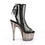 Pleaser ADORE-1018MSHT Tinted Platform Open Toe/Heel Lace-Up Back Mesh Ankle Boot, Inside Zip Closure 7" Heel