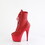 Red Faux Leather/Red Matte