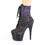 Pleaser ADORE-1020OMBG Platform Lace-Up Front Ankle Boot 7" Heel