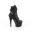 Pleaser ADORE-1020POUCH 7" Heel, 2 3/4" PF Lace-Up Front Ankle Boot, Side Zip