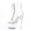 Pleaser ADORE-1021C-2 7" Heel, 2 3/4" PF Peep Toe Lace-Up Front Ankle Boot w/RS