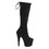 Pleaser ADORE-2008 7" Heel, 2 3/4" PF Stretch Pull-On Knee Boot