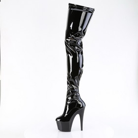 Pleaser ADORE-4000 7" Heel, 2 3/4" PF Stretch Crotch Boot, Side Zip