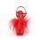 Pleaser ADORE-709F 7" Heel, 2 3/4" PF Ankle Strap Sandal w/Feather