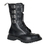 Demonia ATTACK-10 Unisex Combat Boots : Leather, 1 1/2" Heel