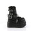 Demonia BEAR-150 4 1/2" Tiered PF Lace-Up Ankle Boot, Side Zip
