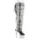 Pleaser BEJEWELED-3019RSF-7 Platforms (Exotic Dancing) : Thigh High Boots, 7" Heel