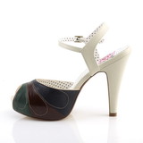 Pin Up Couture BETTIE-27 Hidden Platform Peep Toe Ankle Strap Sandal 4 1/2