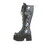 Demonia BLAZE-202 3 1/2" Chunky Heel, 2 1/4" PF Lace-Up Knee High BT, Side Zip