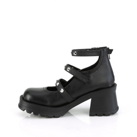 Demonia BRATTY-30 2 3/4" Heel, 1" Platform Ankle High Strappy Shoe