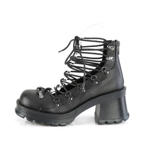 Demonia BRATTY-32 2 3/4" Heel, 1" Platform Lace-Up Ankle High Shoe