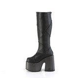 Demonia CAMEL-280 5" Chunky Heel, 3" P/F Knee High Boot, Inside Zip