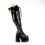 Demonia CAMEL-300WC 5" Chunky Heel, 3" PF Wide Calf Thigh-High Boot, Outside Zip