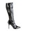 Pleaser CLASSIQUE-2000 4" Heel Stretch Knee Boot, Side Zip