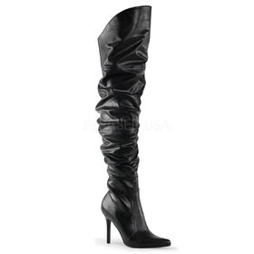 Pleaser CLASSIQUE-3011 Single Soles : Thigh High Boots, 4" Heel