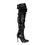 Pleaser COURTLY-3011 Single Soles : Thigh High Boots
