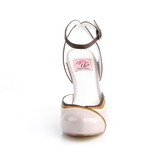 Pin Up Couture CUTIEPIE-01 Hidden Platform Closed Toe Ankle Strap Sandal 4 1/2