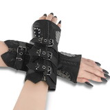 Demonia DA-457 Stretch Faux Leather Arm Warmer (Pair)