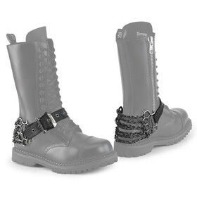 Demonia DA-515 Faux Leather Boot Harness (Pair)