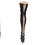 Pleaser DELIGHT-3003 Platform Stretch Back Lace Up Thigh High Boot, Full Length Inside Zip Closure 6" Heel