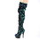 Pleaser DELIGHT-3004 6" Heel, 1 3/4" PF Slouch Thigh Boot, Side Zip