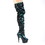 Pleaser DELIGHT-3004 6" Heel, 1 3/4" PF Slouch Thigh Boot, Side Zip