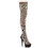 Pleaser DELIGHT-3009 6" Heel, 1 3/4" PF Pull-On RS Mesh Thigh High Boot