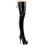Pleaser DELIGHT-4017 6" Heel, 1 3/4" PF Back Lace Stretch Crotch Boot, Side Zip