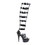 Pleaser DELIGHT-600-46 6" Heel, 1 3/4" PF Interchangeable Gladiator Sandal Boot
