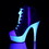 Pleaser DELIGHT-600SK-02 Platforms (Exotic Dancing) : 6&quot; - 6 1/2&quot; Heel