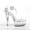 Pleaser DELIGHT-635 6" Heel, 1 3/4" PF Criss Cross Sandal, Back Zip